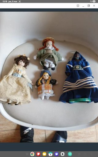 4 Muñecas de Porcelana Vintage