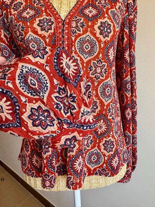 Blusa Boho Springfield Estampada - Mujer, Talla S