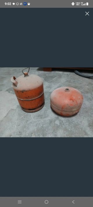 Bombona de camping naranja