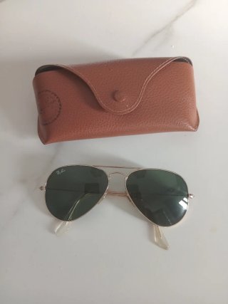 Gafas Ray-Ban Aviator Antiguas Doradas Verdes