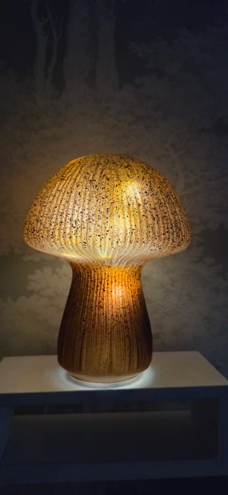 Lámpara Seta Cristal LED 24cm nueva