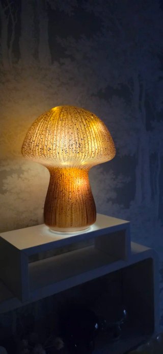 Lámpara Seta Cristal LED 24cm nueva