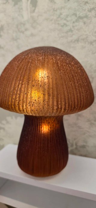 Lámpara Seta Cristal LED 24cm nueva