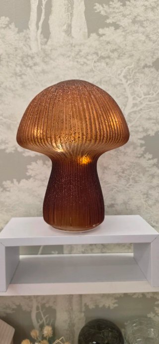 Lámpara Seta Cristal LED 24cm nueva