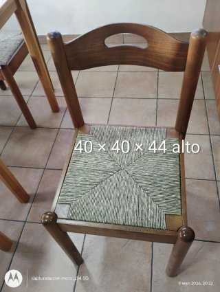 3 Mesas de comedor 80x80x76 con 4 sillas