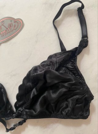 Reggiseno nero in seta tg 1 Armelle