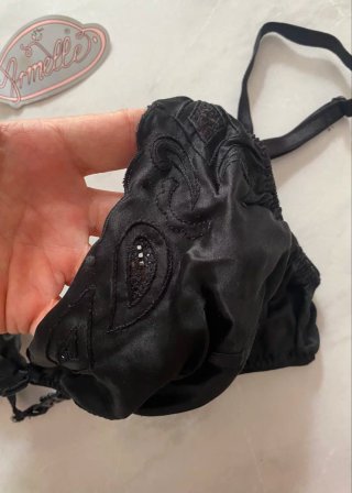 Reggiseno nero in seta tg 1 Armelle