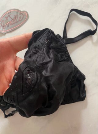 Reggiseno nero in seta tg 1 Armelle