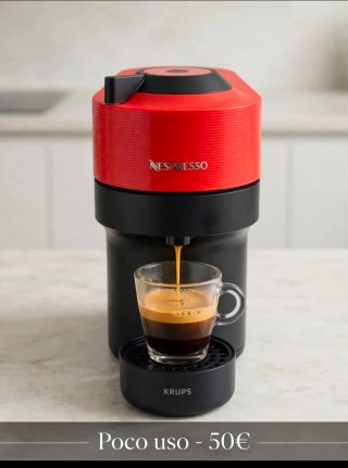 Cafetera Nespresso Vertuo Pop Krups Roja