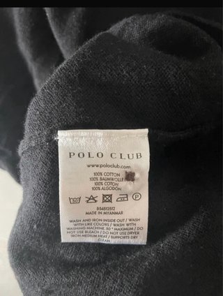 Polo Negro POLO CLUB Rebajado