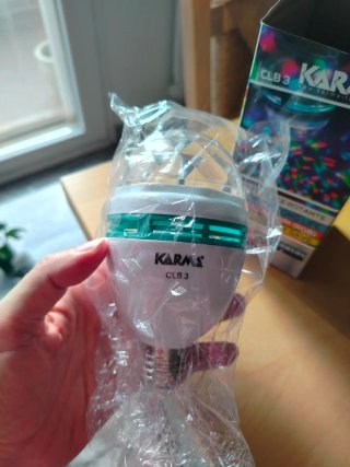 Lampada Karma CLB3 Effetto Luce Rotante