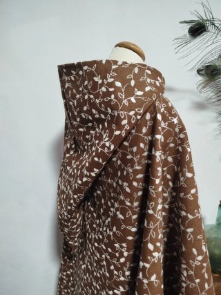 Capa Medieval/Cosplay Marrón y Plata