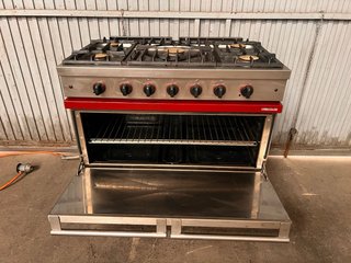 Cocina profesional 5 fuegos gas