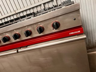 Cocina profesional 5 fuegos gas