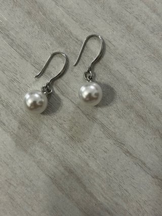 Orecchini Argento 925 Perle Pendenti