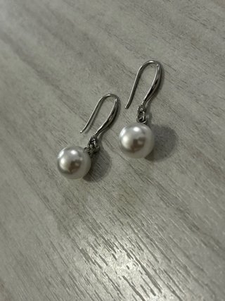 Orecchini Argento 925 Perle Pendenti