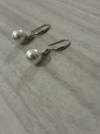 Orecchini Argento 925 Perle Pendenti