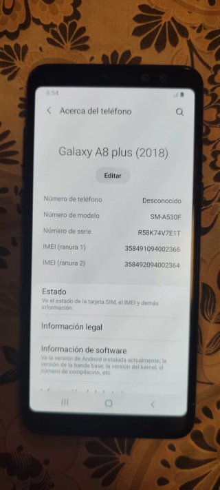 Samsung Galaxy A8 Plus Negro