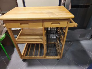 Mesa auxiliar cocina madera