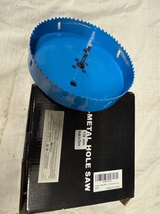Corona 175mm para taladro Con porta  corona