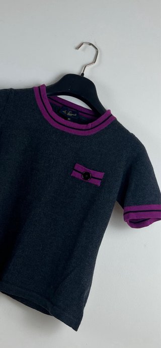 Luisa Spagnoli Maglia Grigia Viola Fucsia taglia M