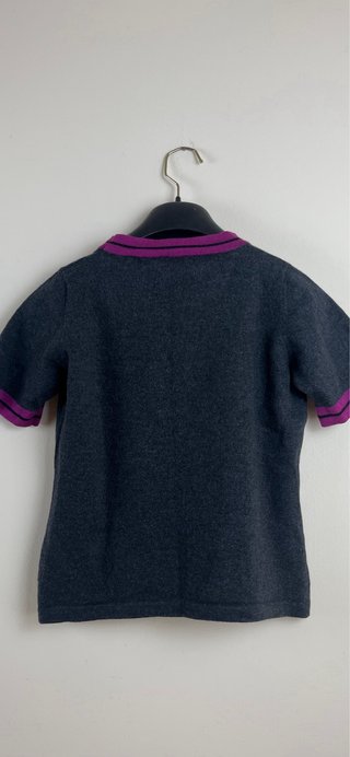 Luisa Spagnoli Maglia Grigia Viola Fucsia taglia M
