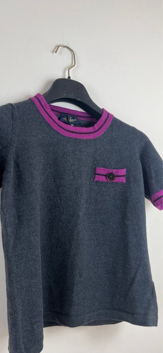 Luisa Spagnoli Maglia Grigia Viola Fucsia taglia M