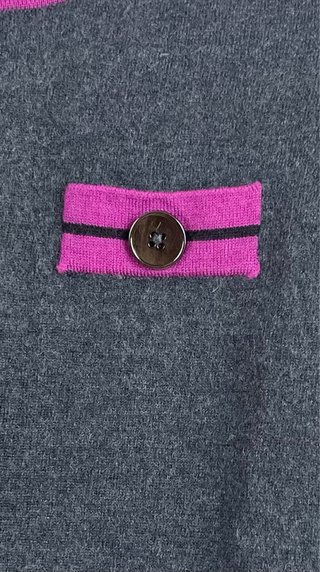 Luisa Spagnoli Maglia Grigia Viola Fucsia taglia M