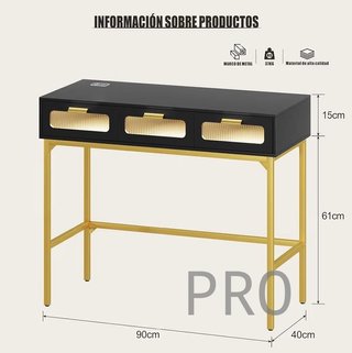 Toeletta per trucco moderna con luce e cassetti
