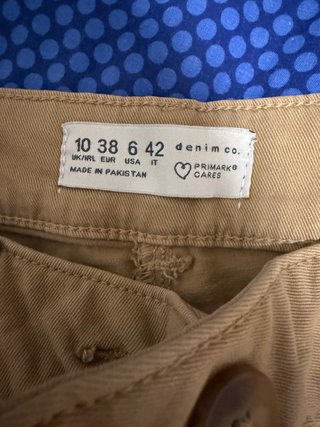 Pantalones mujer beige/marrón