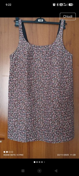 Scamiciato vellutino rigato fantasia floreale