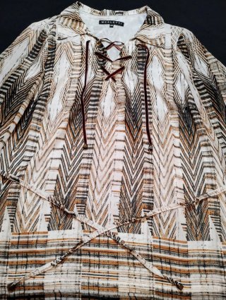 Blusa Boho Setentera Estampado Étnico