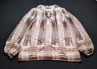 Blusa Boho Setentera Estampado Étnico