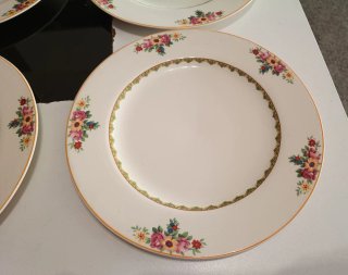 Juego 4 Platos Porcelana Antiguos 1910-30,j&g meak
