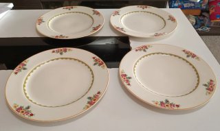 Juego 4 Platos Porcelana Antiguos 1910-30,j&g meak