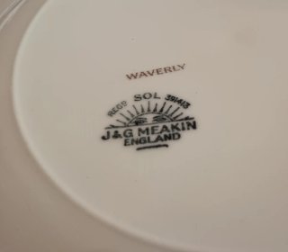 Juego 4 Platos Porcelana Antiguos 1910-30,j&g meak