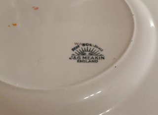 Juego 4 Platos Porcelana Antiguos 1910-30,j&g meak