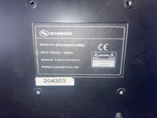 TV/Monitor Schneider 22" con DVD integrado