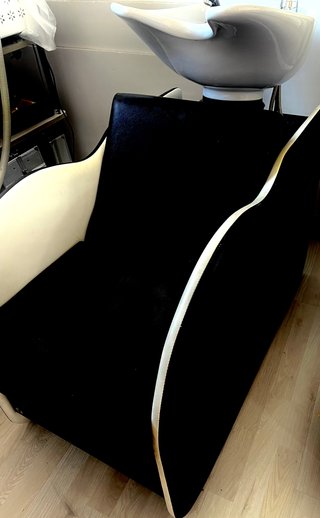 Lavacabezas Peluquería Negro y Blanco