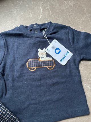 Set 2 pezzi camicia+maglia Mayoral - bimbo 9 mesi