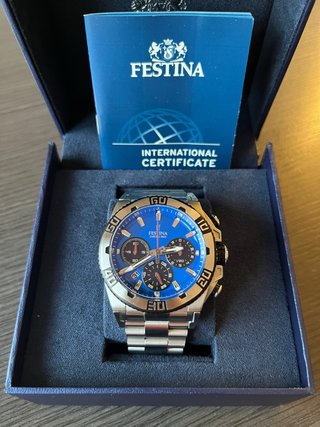 Reloj Festina Chronobike Azul y Plateado