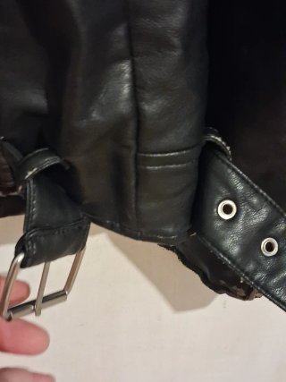 Giacca Zara pelle nera taglia M