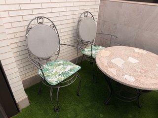 Conjunto Mesa Mosaico y 4 Sillas Jardín
