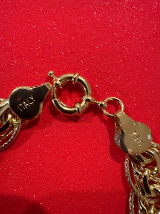 Bracciale donna placcato oro ITALY 750