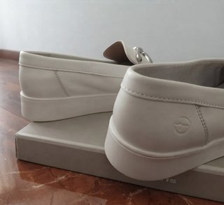 Mocasines Tamaris Piel Blanca Talla 41
