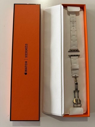TIENDA - Correa Apple Watch Hermès Blanca 42MM