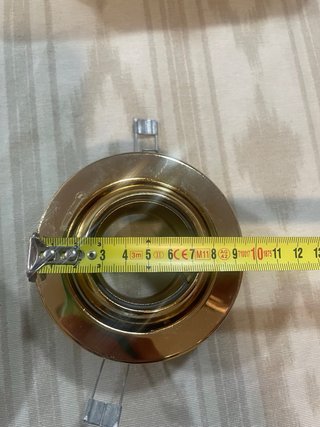 Focos de techo dorados (6 unidades)