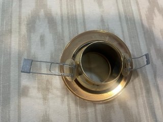 Focos de techo dorados (6 unidades)