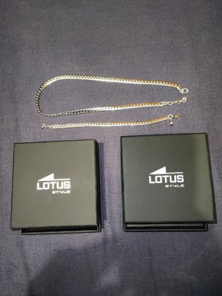 Colgante y pulsera a juego Lotus Style Plata