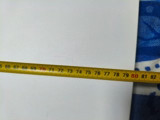 Estantería flotante blanca de 80x23,5cm